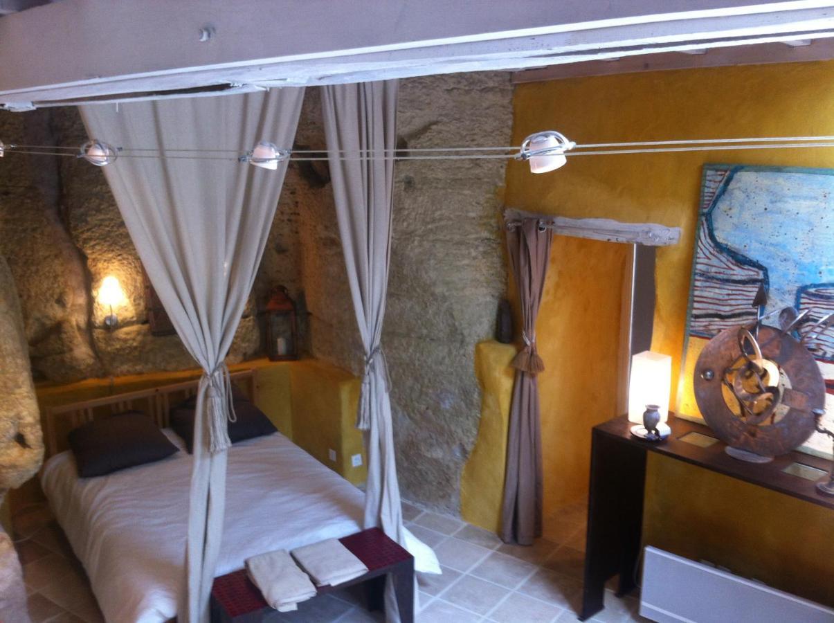 Bed and Breakfast Troglodyte Loft Thoré-la-Rochette Exteriér fotografie