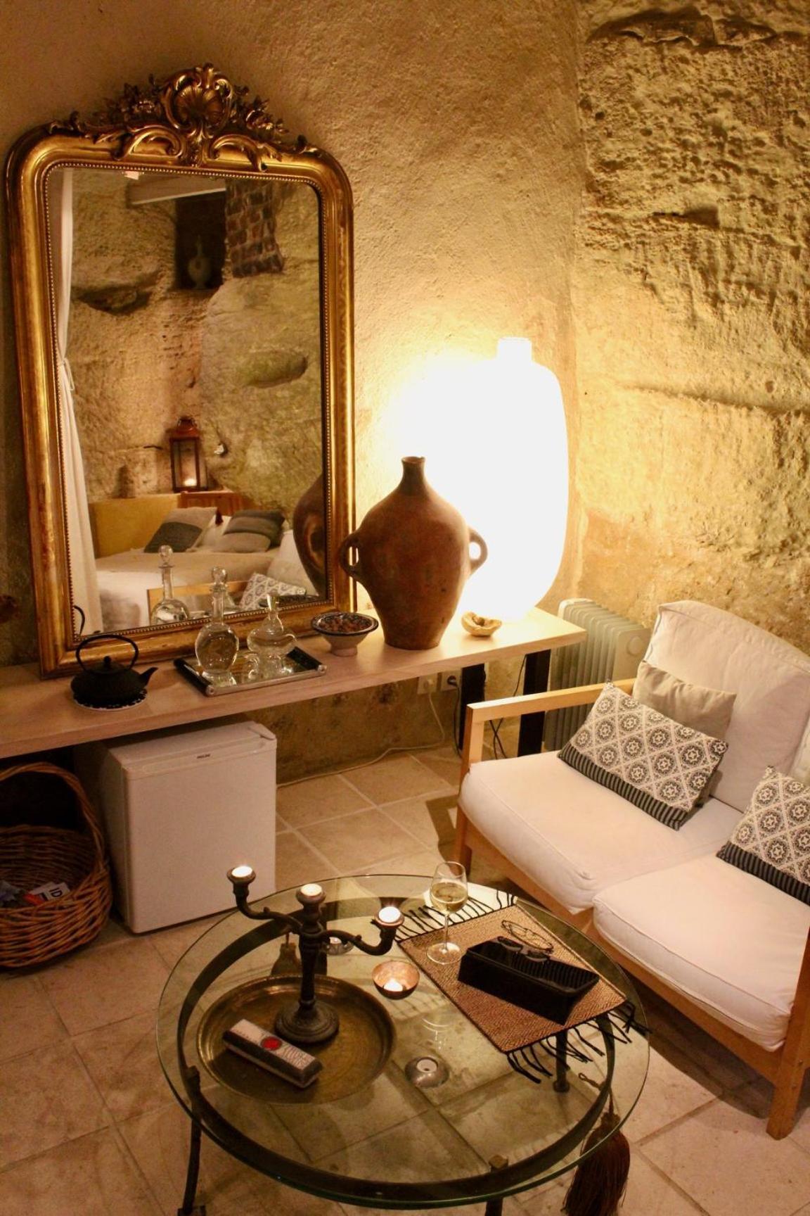 Bed and Breakfast Troglodyte Loft Thoré-la-Rochette Exteriér fotografie